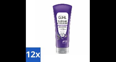 12 x Guhl - Haarmasker - Zilverglans & Verzorging Anti-Geel - 200 ml - Blond Haar - Grijs Haar - Anti-geel Masker - Haarmasker - Haarverzorging
