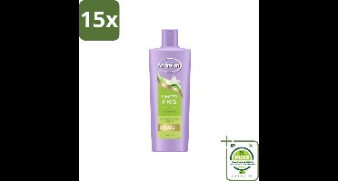 15 x Andrélon – Shampoo – Langer Fris – 400 ml - Grootverpakking - Luchtig Haar - Fris Haar - Vet Haar - Diepe Reiniging - Vitamine B3