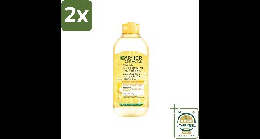 Garnier - SkinActive - Micellair Water - Vitamine C - Reinigingswater - 400 ml - Voordeelverpakking - 2 stuks - Vitamine C - Garnier