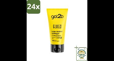 Got2B - Styling Gel - Glued - 150 ml - Voordeelverpakking - 24 stuks - Stijl - Fixatie
