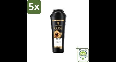 5 x Gliss - Shampoo - Ultimate Repair - Voor Intensief Herstel - 250 ml - Grootverpakking - Haarherstel - Beschadigd Haar - Droge Haren - Haarversterking - Glans Shampoo