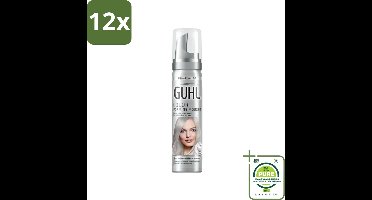 Guhl - Kleurmousse - Zilverblond No. 98 - 75 ml - Voordeelverpakking - 12 stuks - Kleurmousse - Zilverblond