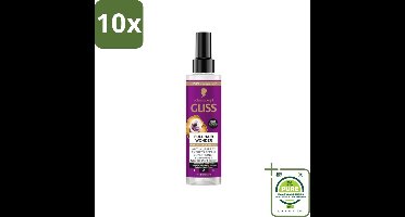 10 x Gliss - Anti-Klit Spray Full Hair Wonder - Voor Voller en Sterker Haar - 200 ml - Grootverpakking - Haarverlies - Haarversterking - Anti-klit Spray - Volume Shampoo - Haarspray