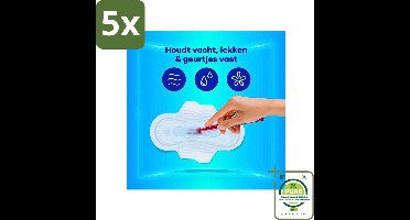 5 x Always - Maandverband - Long - 48 Maandverband - Grootverpakking - Maandverband - Maandverband Met Vleugels - Always Ultra - Always Ultra Long - Maandverband Voor Zware Menstruatie