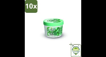 10 x Garnier - Fructis Hair Food Aloe Vera - 3-in-1 Haarmasker - Normaal tot Droog Haar - 400 ml - Grootverpakking - Haar Masker - Aloe Vera - Droog Haar - Hydraterend Masker - Garnier Fructis
