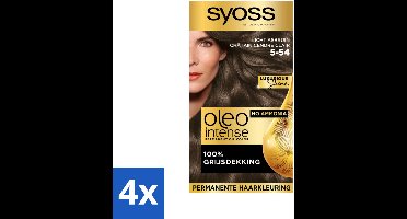 Syoss Oleo Intense - Haarverf - 5-54 - Licht Asbruin - 115ml x 4