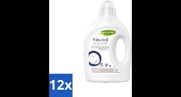 Neutral - Wasverzachter - Parfumvrij - Gevoelige huid - 27 wasbeurten - Voordeelverpakking - 12 stuks