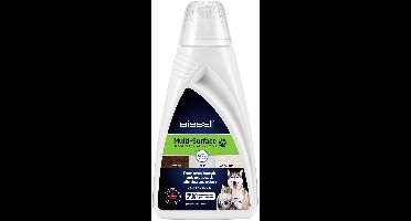BISSELL Multi-Surface Pet Vloerreinigingsmiddel 1L - Geschikt voor CrossWave & SpinWave - Vloerreiniger met Febreze - Verwijdert Huisdier Vlekken en Geuren - Veilig voor Tegels en Hout - 2550