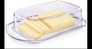 Botervloot met deksel kunststof