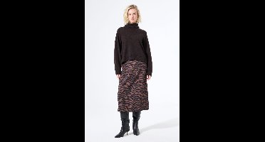 GARCIA Dames Print Rok Bruin
