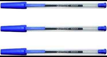 Balpen Quantore Stick blauw medium (alternatief) - 50 stuks