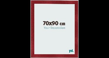 Your Decoration - Fotolijst 70x90 cm - MDF - Wijnrood Geveegd - Pisa