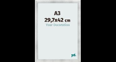 Your Decoration - Fotolijst A3 29,7x42 cm - MDF - Aluminium Geborsteld - Pisa