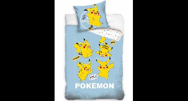 Pikachu Dekbedovertrek Pika- 140 x 200 cm - 70 x 90 cm