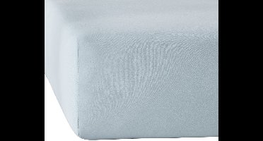 De Witte Lietaer Hoeslaken Elena Stone Blue - 140 x 200/220 x h 30 - Katoen Jersey