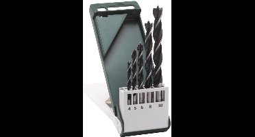 Bosch - 5-delige houtspiraalborenset 4,0; 5,0; 6,0; 8,0; 10,0 mm