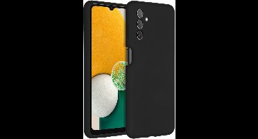 Accezz Hoesje - Geschikt voor Samsung Galaxy A13 (5G) / A04s - Liquid Silicone Backcover - Zwart