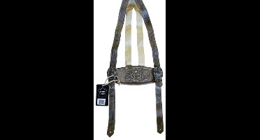Bretellen voor Lederhosen H-5250 Antiek Eik Bruin - Maat 44-48