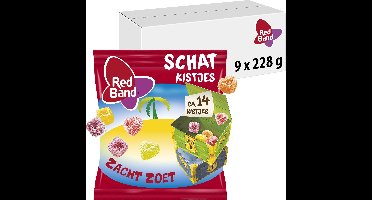 Red Band schatkistjes - snoep - uitdeel verpaking - 9x228g