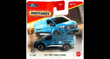 MATCHBOX 2023 FORD E-TRANSIT CUSTOM MBX EDITION BLUE METALIC 36/125 METAL (1:64)
