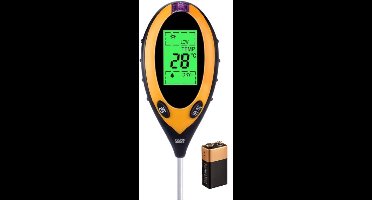 Digitale Bodemsensor met LCD-Display – pH-, Vocht- & Temperatuurindicator voor Tuin- en Kamerplanten – Geschikt voor Binnen & Buiten