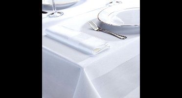 Damast Tafelkleed De Witte Lietaer, Luna Wit, 190x140cm, B Keusje