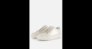Tamaris Sneakers wit/ zilver Synthetisch - Maat 38