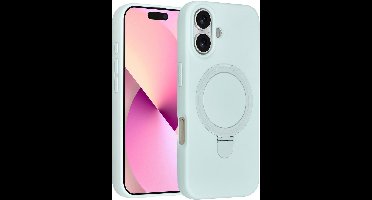 TUNIQ telefoonhoesje voor Apple iPhone 16 - MagSafe met ringstand - Mintgroen