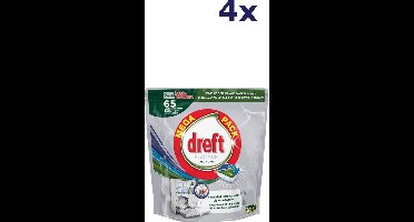 4x Dreft Platinum Allin1 - 65 tabs - original vaatwastabletten