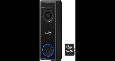 eufy C30 2K Draadloze Video Deurbel 2K FHD - Accu Zwart + MicroSDXC 64GB - geen Homebase nodig - Bundel