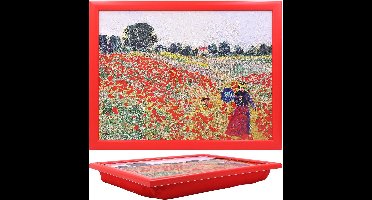 Laptray "The Poppy Field bij Argenteuil" - Perfect voor Laptops, Knutselen, Naaien en Woondecoratie