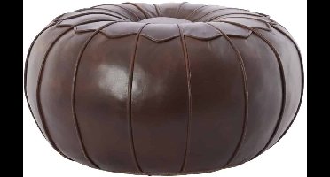 Light & Living Poef Calima - Bruin - Ø58x32cm -