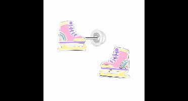 WeLoveSilver - zilveren oorstekers - K3 collectie - pastel schaatsen