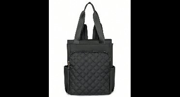 Multifunctionele Rugzak Dames - Eenvoudige College Stijl - Grote Capaciteit & Lichtgewicht - Zwart