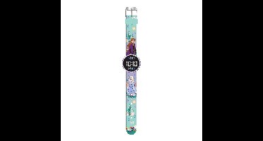 Accutime Frozen horloge LED rond met verwisselbare batterij - kinderhorloge.