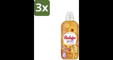 Robijn – Wasverzachter – Passiebloem & Bergamot – 780 ml - Bulkverpakking - 3 stuks