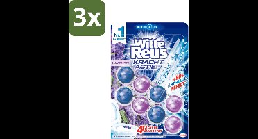 Witte Reus - Kracht Actief WC Blok - Lavendel Boost - 2 Toiletblokken - Bulkverpakking - 3 stuks