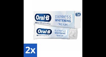 2 x Oral-B - 3D White Advanced – Tandpasta – Express Whitening – Fresh Glow – 75 ml - Tandpasta - Witte Tanden - Glanzende Tanden - Vlekverwijdering - Mondgevoel
