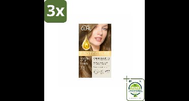 3 x Guhl - Crème-kleuring - No. 7.3 Midden Goudblond Natural Colors - Haarverf - Grootverpakking - Haarverf - Goudblonde Haarkleur - Permanente Haarkleur - Natuurlijke Haarkleur - Grijsdekking