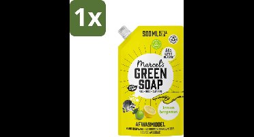 Marcel’s Green Soap – Afwasmiddel – Lemon & Bergamot - Navulling – 500 ml - 1 stuk