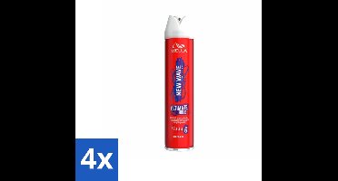 Wella – New Wave Ultimate Hold – Haarspray – 400 ml - Voordeelverpakking - 4 stuks