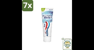 7 x Aquafresh - Tandpasta - All In One Protection - Pure Breath - 75ml - Grootverpakking - Tandpasta - Frisse Adem - Tanden Beschermen - Tandvlees Beschermen - Gaatjes Beschermen