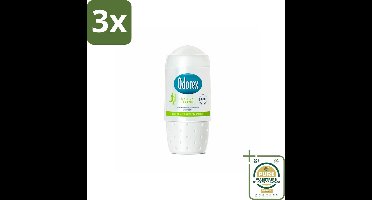3 x Odorex - Deodorant Roller - Natural Fresh - Natuurlijke Frisheid - 50 ml - Grootverpakking - Deodorant Roller - Alcoholvrije Deodorant - Natuurlijke Frisheid - Zweetgeur Bestrijding - Huidvriendelijk