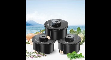 Auto Luchtverfrisser Navullingen (3-pack) van MMOBIEL – Etherische Olie Geuren Voor Diffuser – Langdurige Geur – 3 Niveaus – Autoparfum – Luchtbevochtiger, Luchtreiniger - Blue Ocean Geur