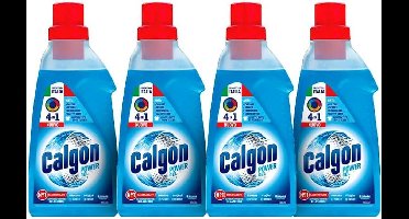 Antikalk Gel 4 in 1 - 4 verpakkingen van 1500 ml voor Wasmachines, Voegmiddel voor Bescherming tegen Kalk, Corrosie, Vuil en Geuren