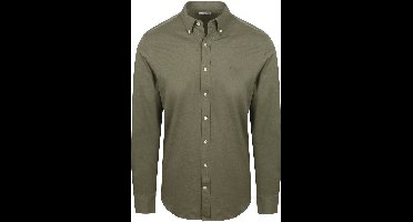 McGregor Overhemd Piqué Stretch Groen - Maat S - Heren