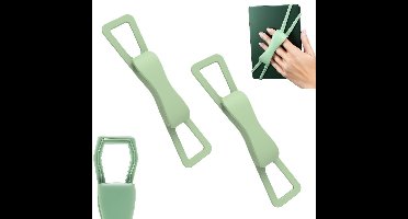 2 stuks - Elastische Vinger Sling Grip Universele Smartphone - Vingerhouder voor eReader - Compatibel met Kindle-accessoires - Handig om in bed te lezen - Veilige en lichtgewicht gripstandaard - Geschikt voor tablets van 4,7-8 inch