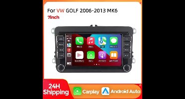 GPS Navigatie Head Unit for VW GOLF MK6 2006-2013 | 7inch Android 13 2+32G, AHD Achteruitrijcamera (Flip-Badge) & RNS510/RNS315 Compatibel