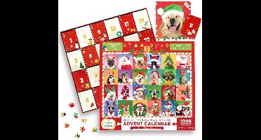 Mmgoqqt - 24-Dagen - Adventskalender - Aftelkalender - Puzzel - Kerstmis Legpuzzel Voor Volwassenen - Kleurrijk - Mozaiek Glas-In-Lood Model - Woondecoratie En OntspanningsFunctioneel