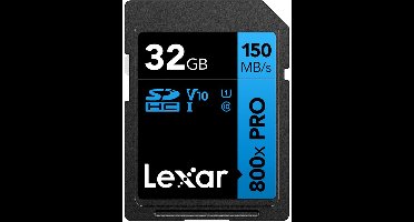 Lexar 32GB SDHC 800x Pro / 150Mb/s UHS-I V10